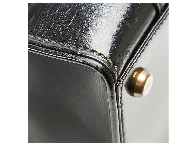 Hermès Borsa a mano Hermes Drag 30 in pelle box Nero - vista 11