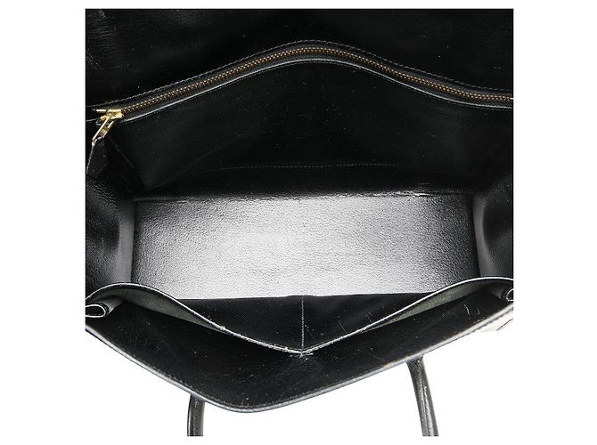 Hermès Borsa a mano Hermes Drag 30 in pelle box Nero - vista 13