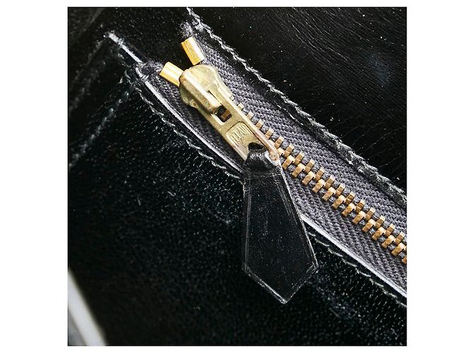 Hermès Borsa a mano Hermes Drag 30 in pelle box Nero - vista 14