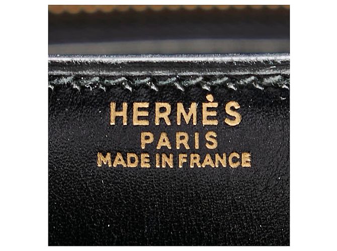 Hermès Borsa a mano Hermes Drag 30 in pelle box Nero - vista 15