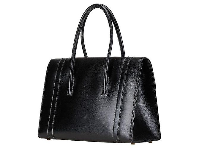 Hermès Borsa a mano Hermes Drag 30 in pelle box Nero - vista 2