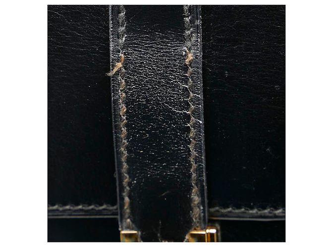 Hermès Borsa a mano Hermes Drag 30 in pelle box Nero - vista 7
