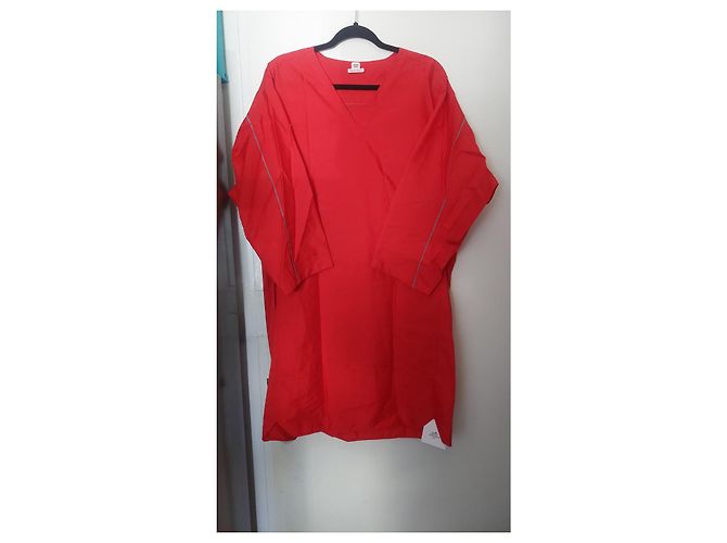 Vestido Hermès de algodón rojo Roja - vista 2