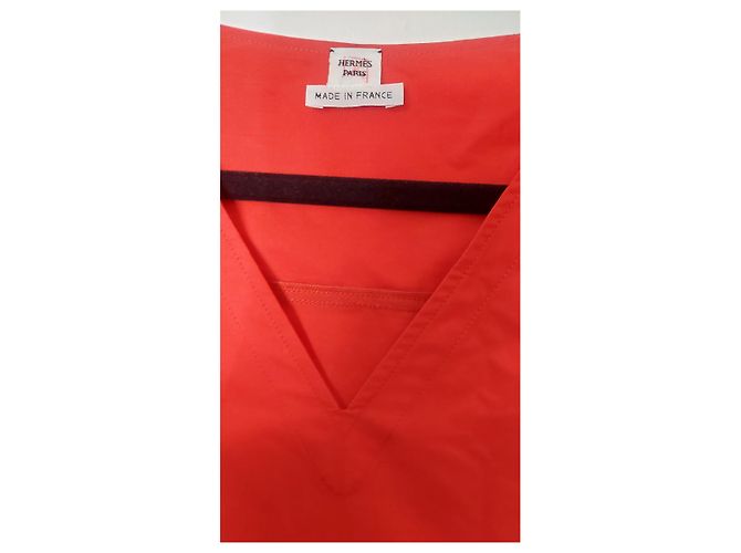 Vestido Hermès de algodón rojo Roja - vista 3