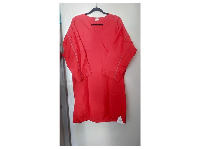 Vestido Hermès de algodón rojo Roja - vista 4