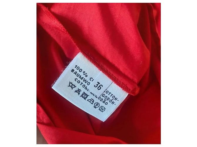 Vestido Hermès de algodón rojo Roja - vista 9