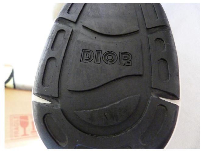 Sneakers Dior B 24 Monogramma Nero e Bianco - vista 8