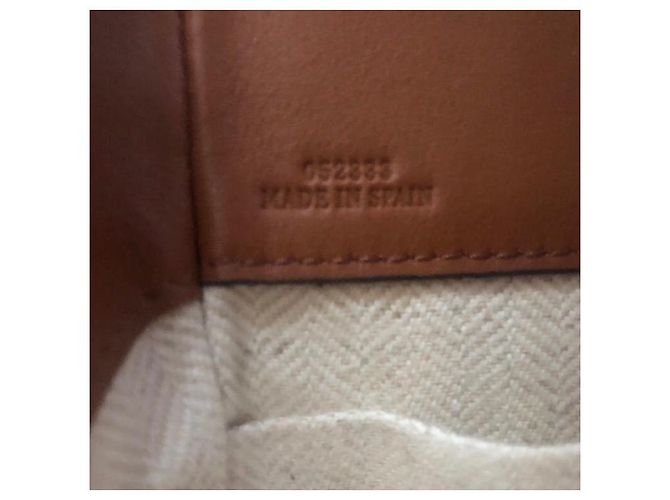 Borsa Loewe Mini Hammock Beige in Pelle e Tela - vista 9