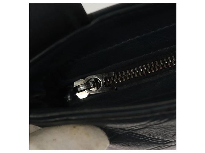 VERSACE Schultertasche aus Leder Blau Auth bs26901 - Ansicht 10