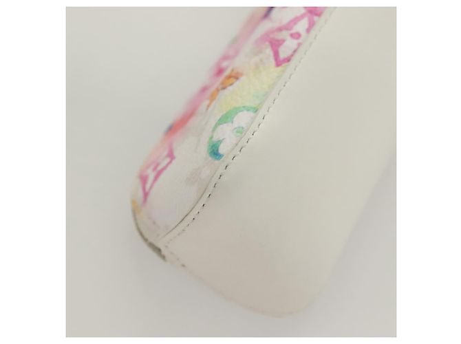LOUIS VUITTON Astuccio per Penna Elizabeth Monogramma Acquerello GI0591 Auth 127326 Bianco - vista 15