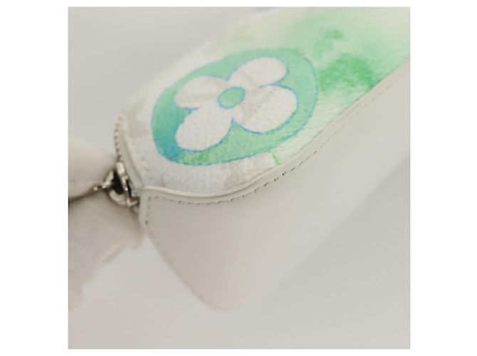 LOUIS VUITTON Astuccio per Penna Elizabeth Monogramma Acquerello GI0591 Auth 127326 Bianco - vista 7