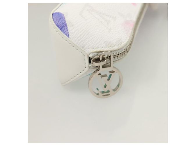 LOUIS VUITTON Astuccio per Penna Elizabeth Monogramma Acquerello GI0591 Auth 127326 Bianco - vista 8