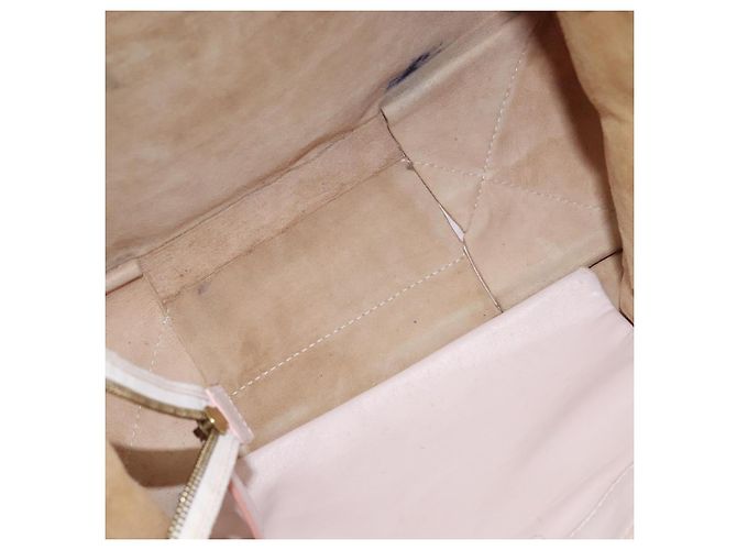 Céline Borsa tote in pelle Celine Horizontalkava rosa oro Auth hk2816 D'oro - vista 10