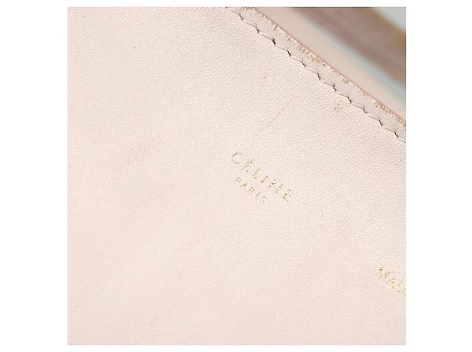 Céline Borsa tote in pelle Celine Horizontalkava rosa oro Auth hk2816 D'oro - vista 17