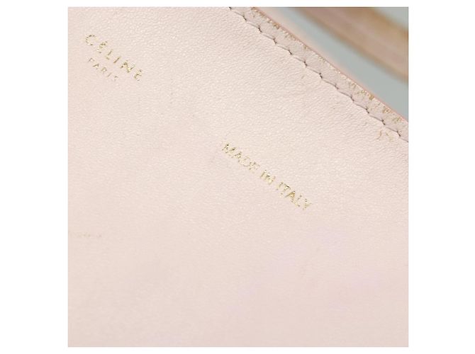 Céline Borsa tote in pelle Celine Horizontalkava rosa oro Auth hk2816 D'oro - vista 18