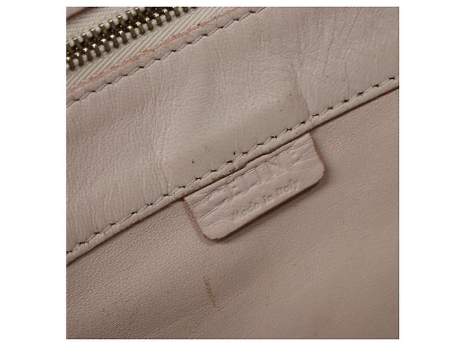 Céline Borsa tote in pelle Celine Horizontalkava rosa oro Auth hk2816 D'oro - vista 19