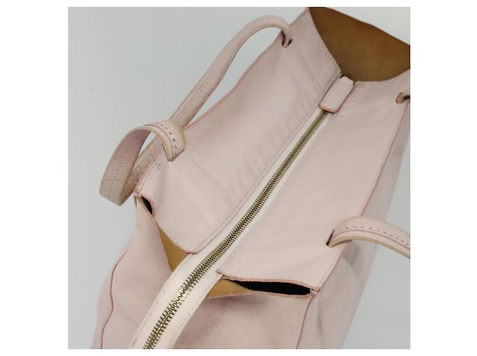 Céline Borsa tote in pelle Celine Horizontalkava rosa oro Auth hk2816 D'oro - vista 6