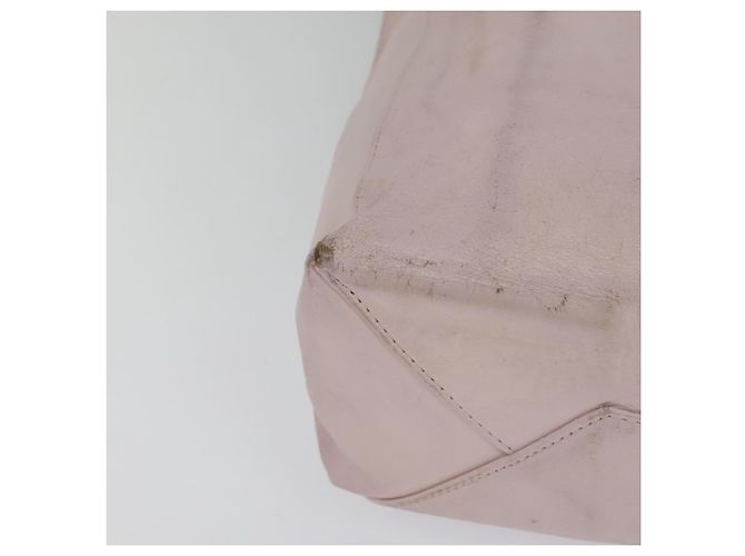 Céline Borsa tote in pelle Celine Horizontalkava rosa oro Auth hk2816 D'oro - vista 9