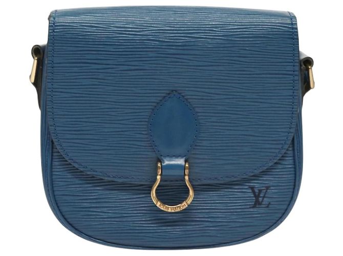 LOUIS VUITTON Epi Saint Cloud PM Borsa a Spalla Blu M52195 LV Auth 129175 - vista 13