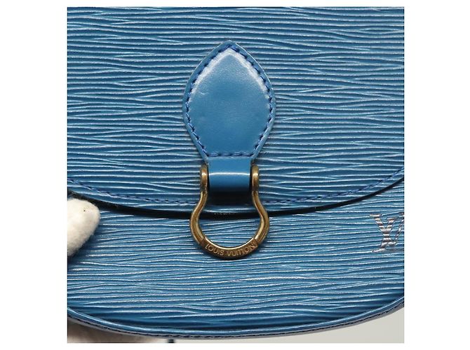 LOUIS VUITTON Epi Saint Cloud PM Borsa a Spalla Blu M52195 LV Auth 129175 - vista 17