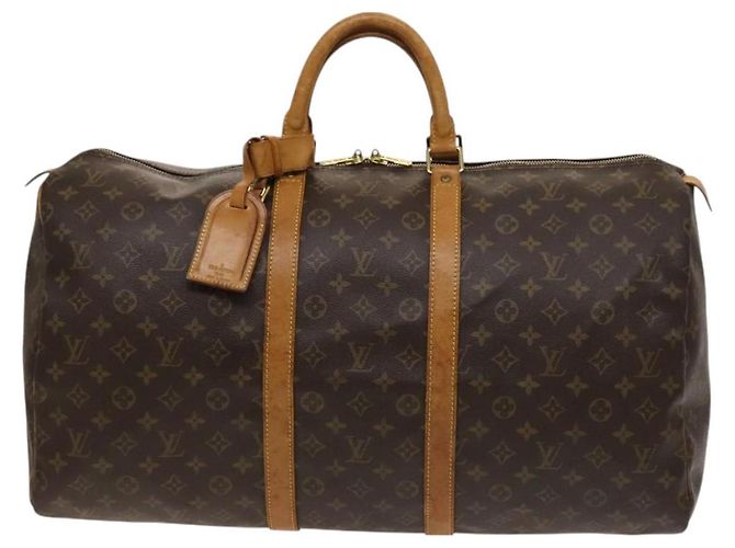LOUIS VUITTON Monogram Keepall 55 Borsa Boston M41424 LV Auth am8624 Monogramma - vista 13