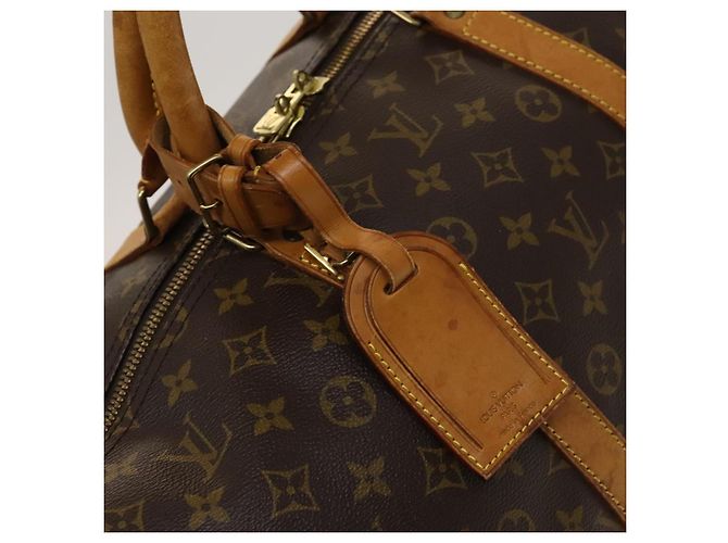 LOUIS VUITTON Monogram Keepall 55 Borsa Boston M41424 LV Auth am8624 Monogramma - vista 18