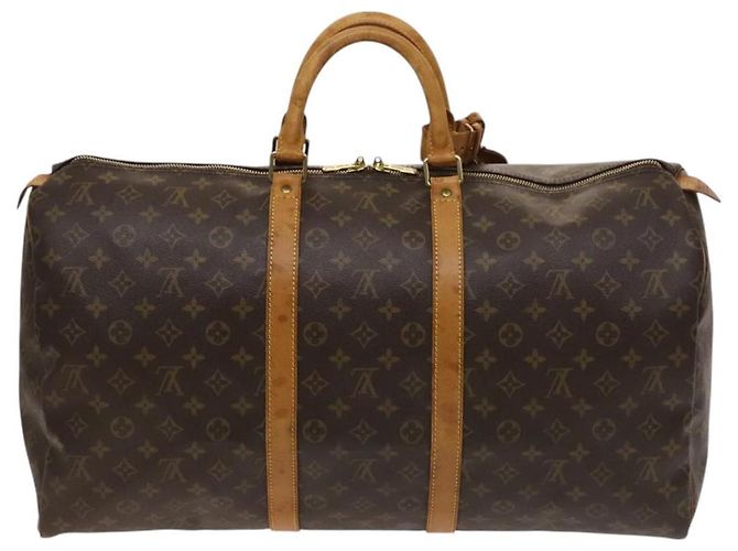 LOUIS VUITTON Monogram Keepall 55 Borsa Boston M41424 LV Auth am8624 Monogramma - vista 2