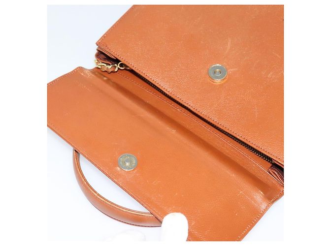 Borsa a mano VALENTINO in pelle 2 vie marrone oro Auth BA2171 D'oro - vista 11