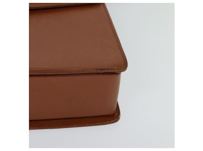 Borsa a mano VALENTINO in pelle 2 vie marrone oro Auth BA2171 D'oro - vista 14