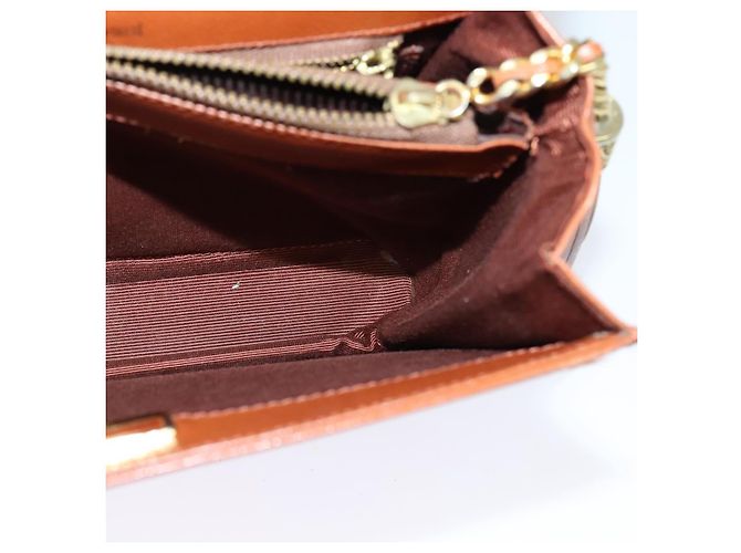 Borsa a mano VALENTINO in pelle 2 vie marrone oro Auth BA2171 D'oro - vista 18