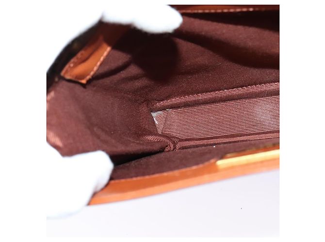 Borsa a mano VALENTINO in pelle 2 vie marrone oro Auth BA2171 D'oro - vista 19