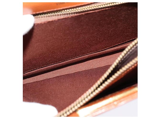 Borsa a mano VALENTINO in pelle 2 vie marrone oro Auth BA2171 D'oro - vista 21
