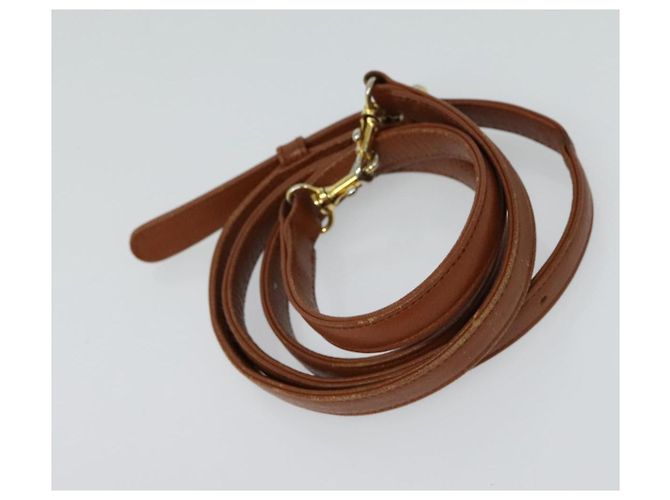 Borsa a mano VALENTINO in pelle 2 vie marrone oro Auth BA2171 D'oro - vista 22