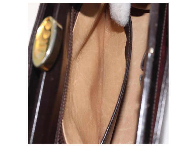 Borsa a mano GUCCI in pelle marrone dorato Auth ep9221 D'oro - vista 21