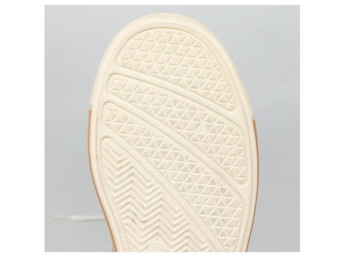Baskets FENDI Suède Beige Auth 125724 - vue 8