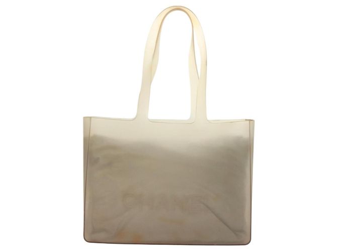 CHANEL Borsa Tote in Gomma Grigia CC Auth hk2818 Marrone - vista 13
