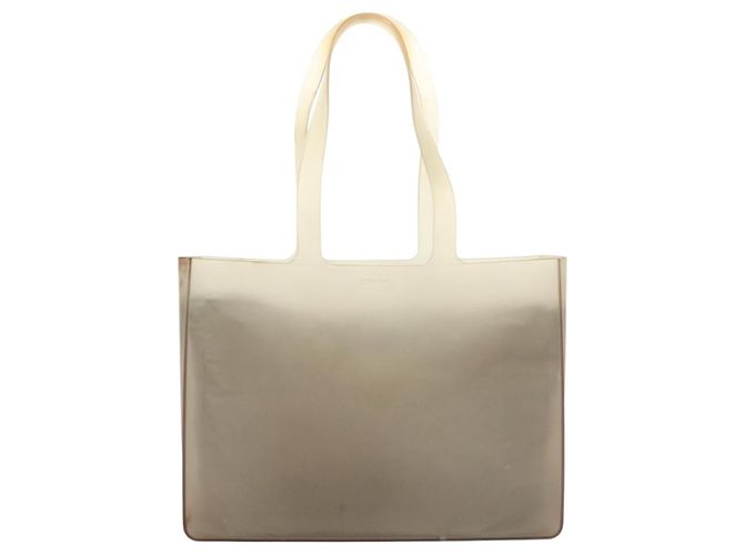 CHANEL Borsa Tote in Gomma Grigia CC Auth hk2818 Marrone - vista 2