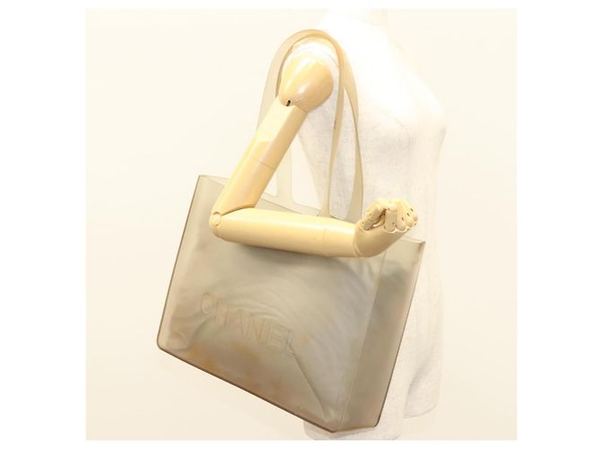 CHANEL Borsa Tote in Gomma Grigia CC Auth hk2818 Marrone - vista 20