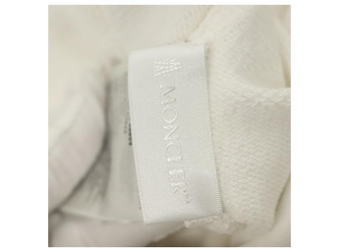 Moncler Langarmtrainer Langarm Baumwolle Weiß Auth ym041 - Ansicht 12