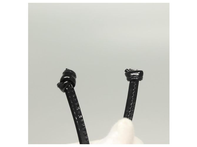 Zaino Gancini in smalto nero e oro Auth 125955 di Salvatore Ferragamo - vista 10