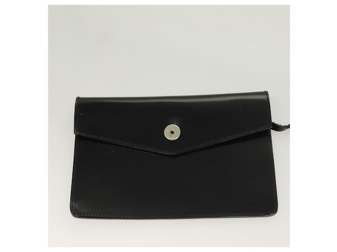 Zaino Gancini in smalto nero e oro Auth 125955 di Salvatore Ferragamo - vista 22