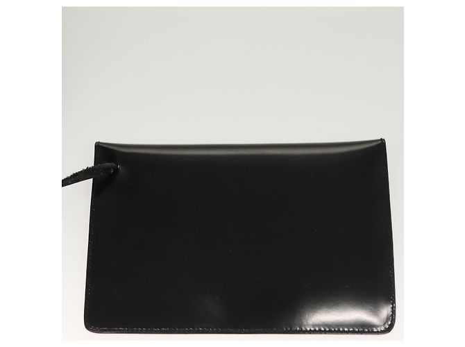 Zaino Gancini in smalto nero e oro Auth 125955 di Salvatore Ferragamo - vista 23