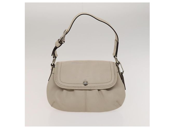 Coach Schultertasche Leder 2Set Braun Hellbeige Auth am8664 - Ansicht 10