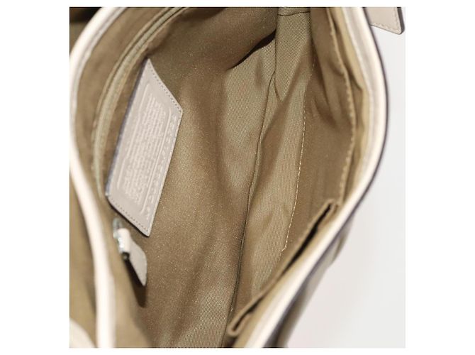 Coach Schultertasche Leder 2Set Braun Hellbeige Auth am8664 - Ansicht 17