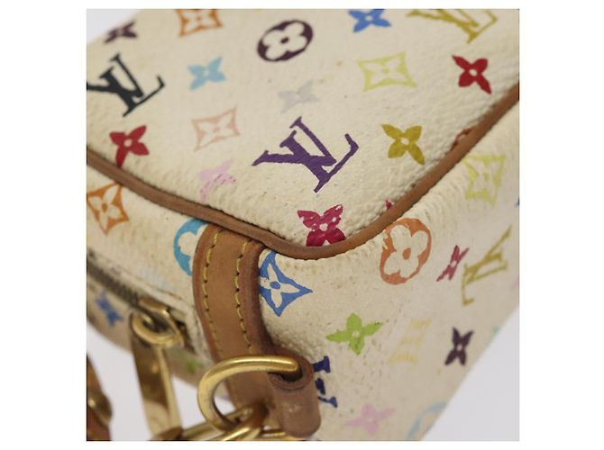 LOUIS VUITTON Trousse Wapity Multicolore Monogramma Bianco M58033 LV Auth 127417 - vista 14