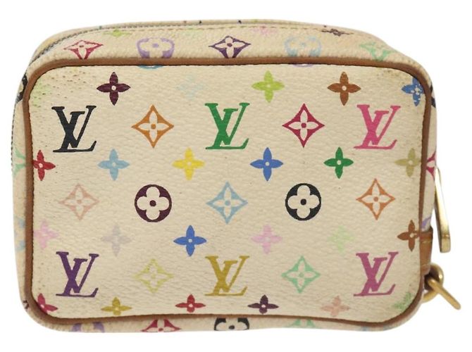 LOUIS VUITTON Trousse Wapity Multicolore Monogramma Bianco M58033 LV Auth 127417 - vista 2