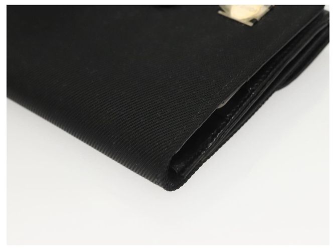 FENDI Geldbörse aus schwarzem Canvas Auth 127954V - Ansicht 14