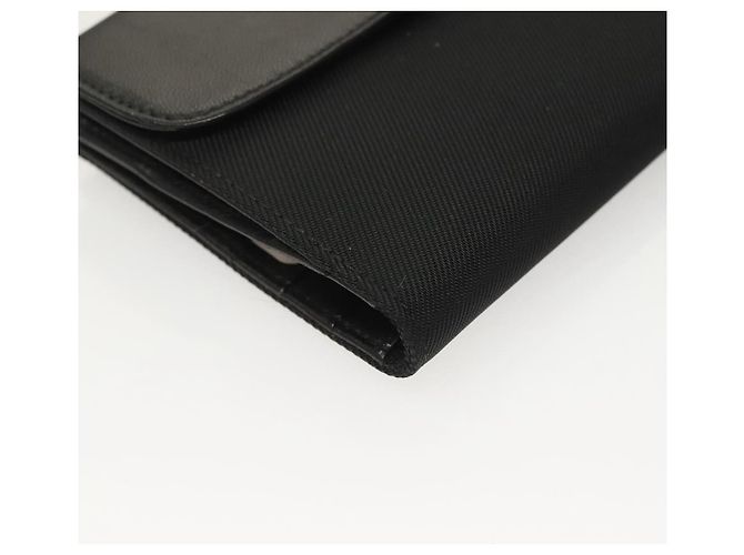 FENDI Geldbörse aus schwarzem Canvas Auth 127954V - Ansicht 15