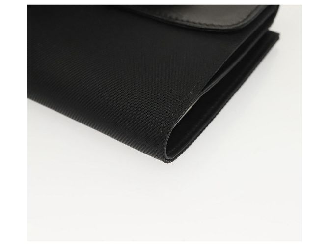 FENDI Geldbörse aus schwarzem Canvas Auth 127954V - Ansicht 16