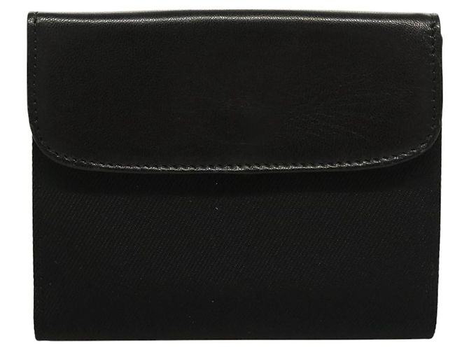 FENDI Geldbörse aus schwarzem Canvas Auth 127954V - Ansicht 2